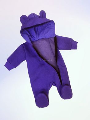 "МоёДитё" комбинезон с ушками фиолетовый КБ160 "Магнолия"  в Новокузнецке